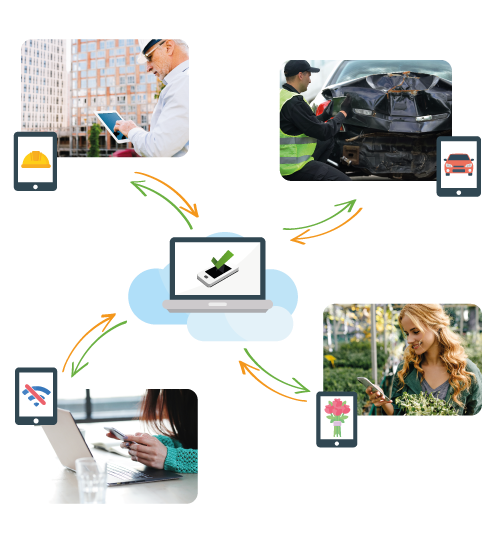 What can the NestForms Mobile Data Collection App be used for on the ground